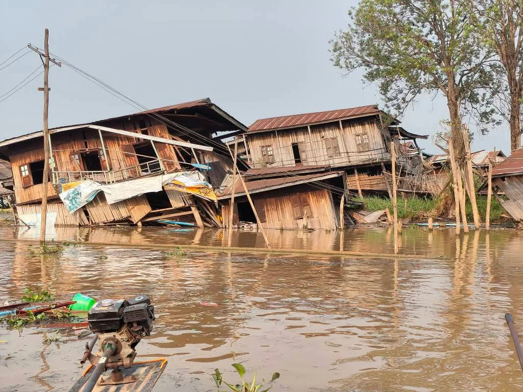 Erdbeben und Überschwemmungen: Die Verwüstungen in Myanmar sind unbeschreiblich. / © Action medeor/GIVE Myanmar