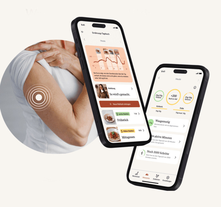 Screenshots der Glucura-App / © Perfood